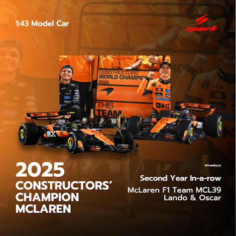 2025 McLaren Constructors Champions 2 car set Norris/Piastri