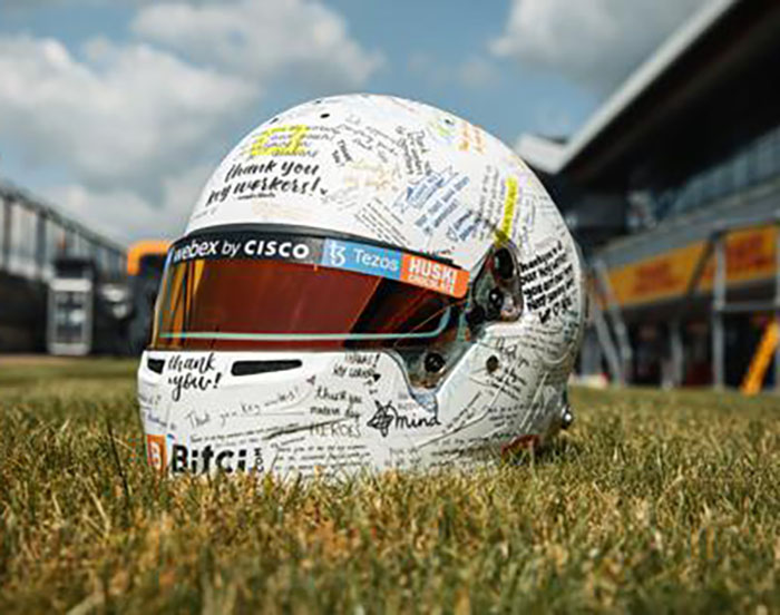 2021 Lando Norris McLaren British GP Helmet