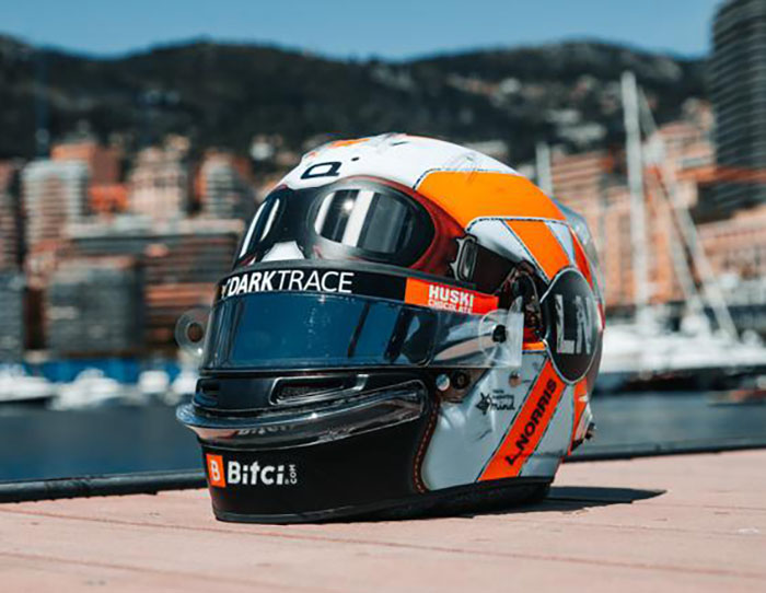 2021 Lando Norris McLaren Monaco GP Helmet