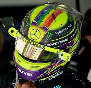 2023 Mercedes AMG Lewis Hamilton F1 Helmet