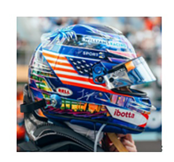 2023 Logan Sargeant, Miami GP Helmet