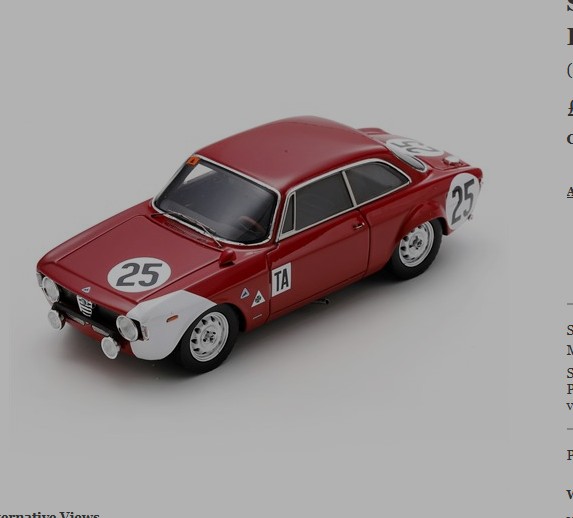1968 Alfa Romeo Giulia Sprint GTA Daytona Pinto/Dini