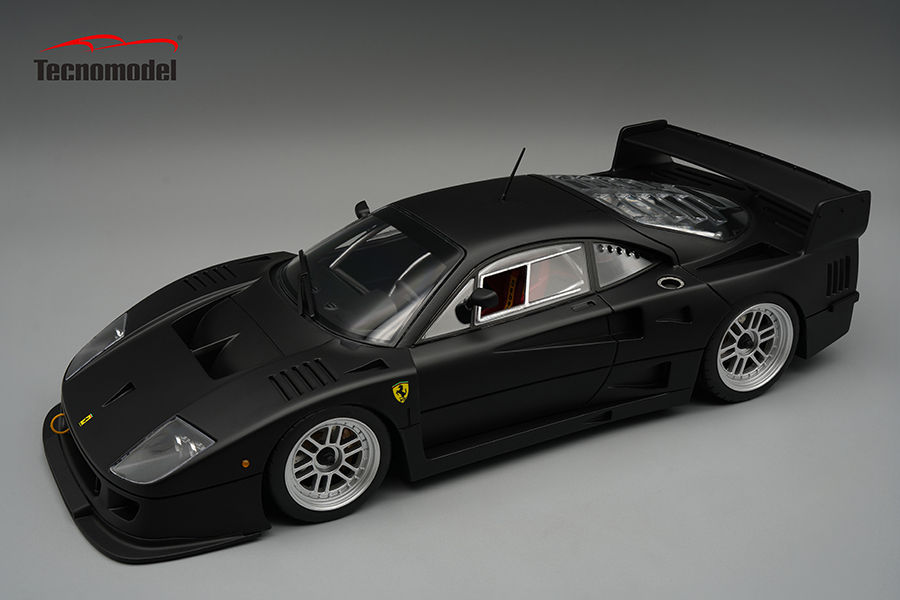 1996 F40 LM Press Version, matt black w/ BBS silver wheels