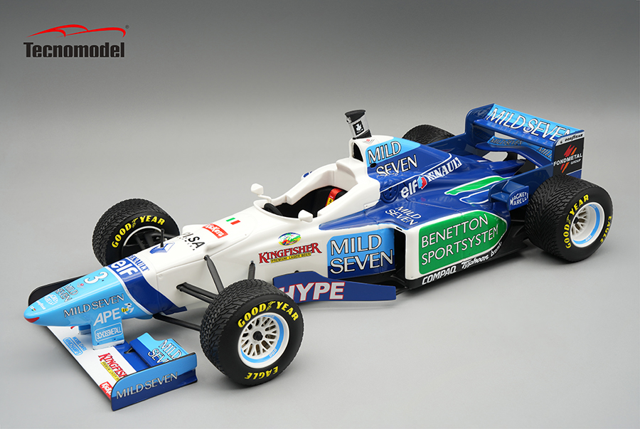 1996 Benetton B196 F1 Brazilian GP Jean Alesi w/rain tires
