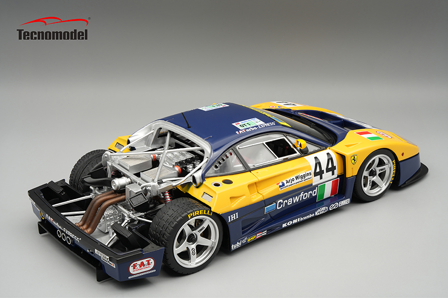 1996 Ferrari F40 LeMans Della Noce/Olofsson/Rosenblad open trunk/engine