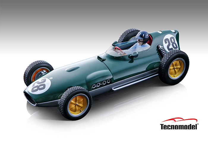 1959 Lotus 16, British GP, Graham Hill w/driver