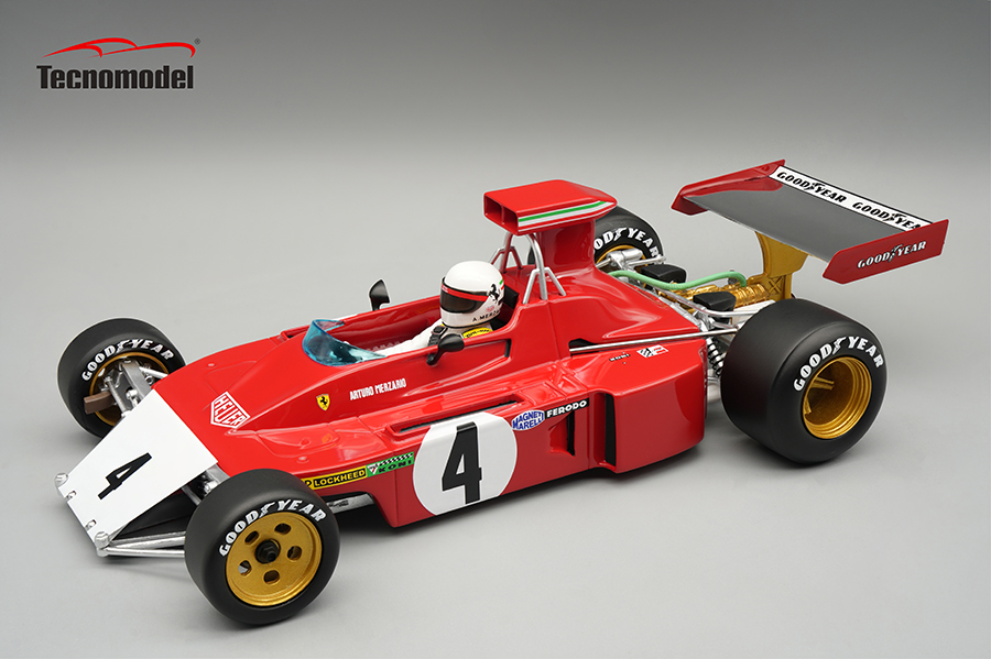 1973 Ferrari 312B3-73 F1 Canadian GP Arturo Merzario W/driver and Broke Nose