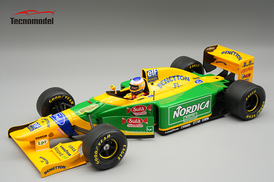 1993 Benetton B193B Barcellona Test Michele Alboreo w/driver figure