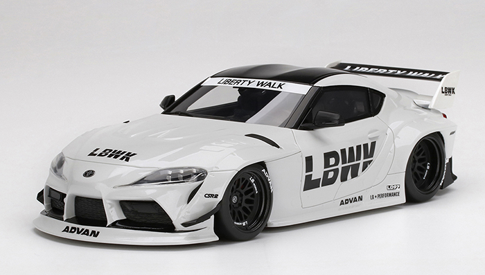 LB Works Toyota GR Supra, white