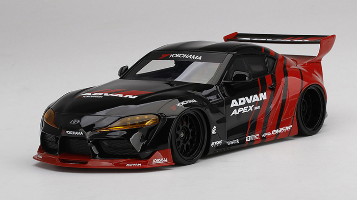 2019 Pandem Toyota GR Supra, Advan SEMA, black / red