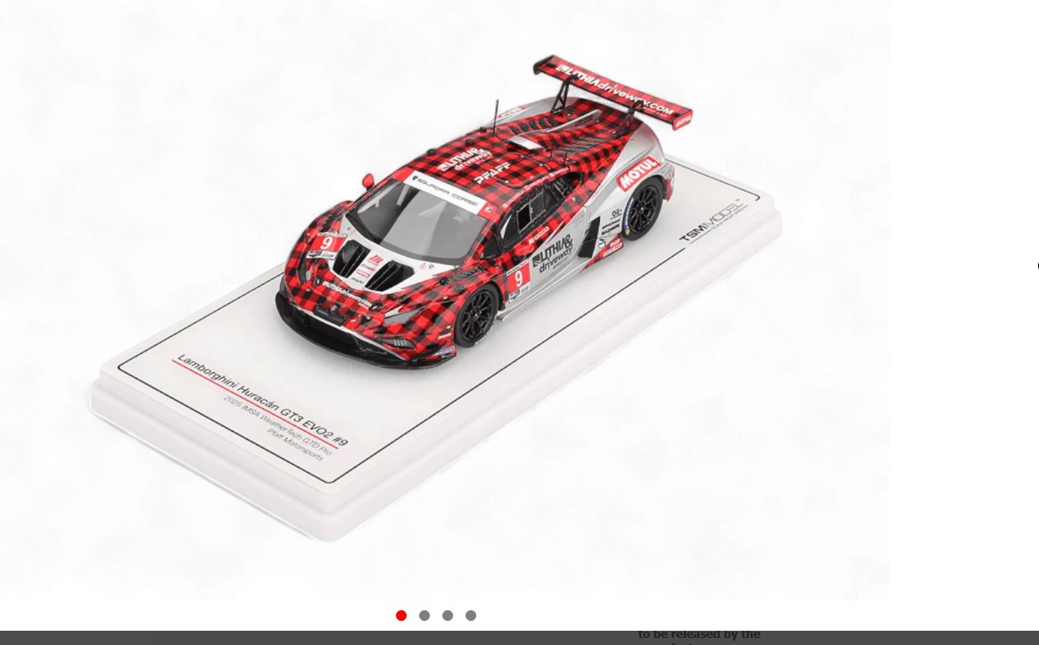 2025 Lamborghinni Huracan GT3 EV02 IMSA Weather Tech GTD Pro Caldarelli/Hinchcliff/Mapelli