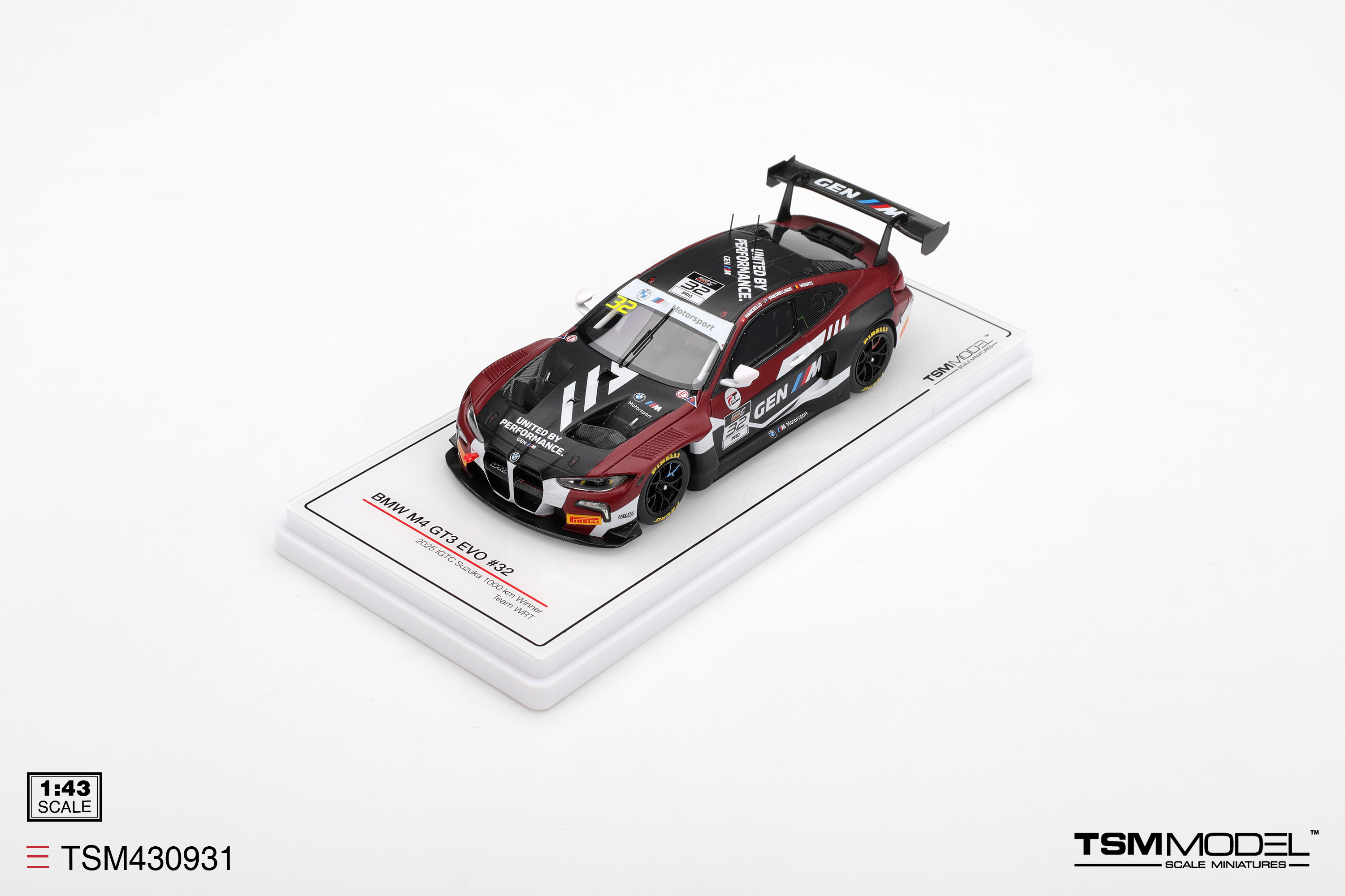 2025 BMW GT3 Suzuka 1000 km Winner Marciello/Van der Linde/Weerts