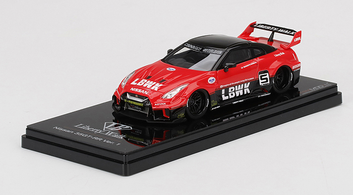 LB Silhoette Works GT, Nissan 35GT -RR Ver 1, red / black