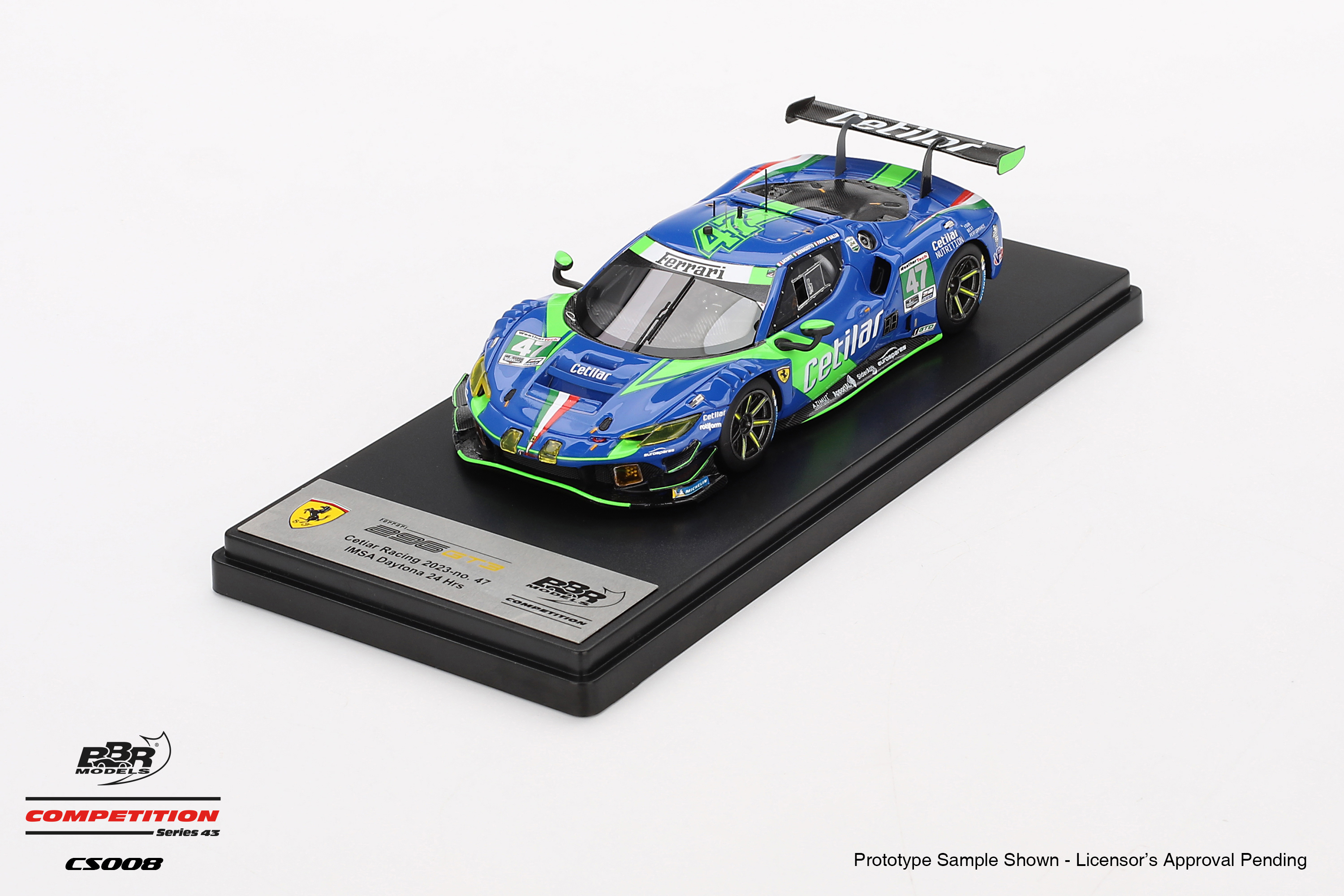 2023 Ferrari 296 GT3 Cetilar Racing Daytona, Balzan/Fuoco/LaCorte/Sernagiotto