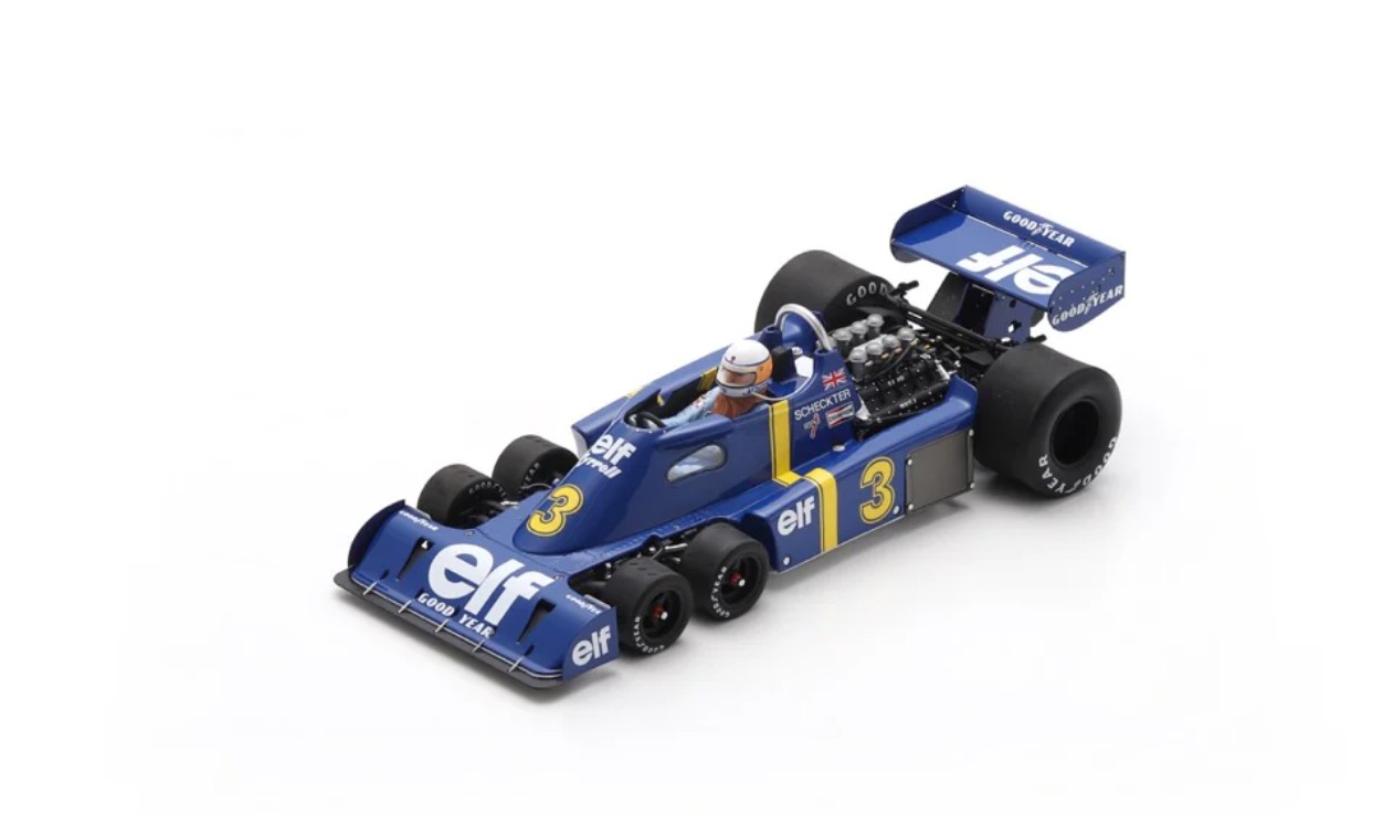 1976 Tyrrell P34 F1 Winner Sweden GP Joey Scheckter