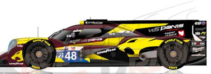 2025 Oreca 07 Gibson 2nd LMP2 class LeMans Gray/Masson/Perera