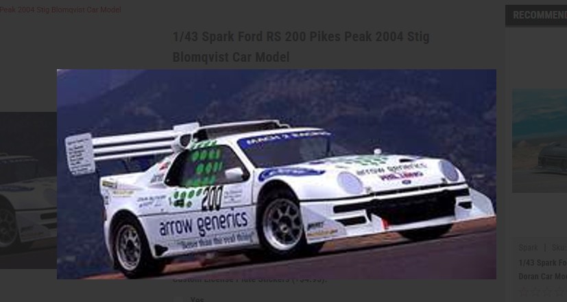 2004 Ford RS 200 Pikes Peak Stig Blomquest