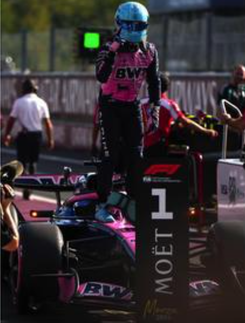 2026 BWT Alpine F1 Italian GP 1st Pole Pierre Gasly w/pit board