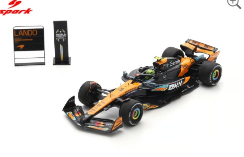 2025 McLaren Lando Norris World Champion Abu Dhabi GP w/pit board and larger base