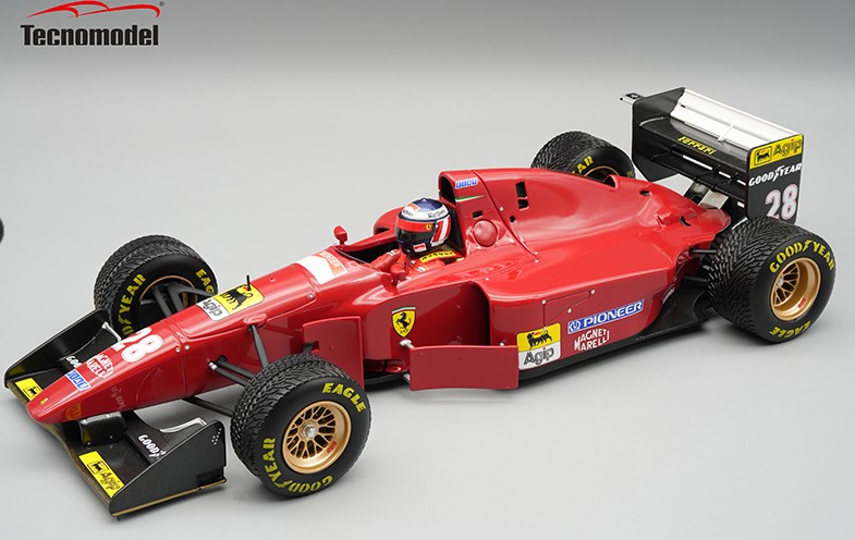 1994 Ferrari 412 F1 Japan GP Gerhard Berger w/raining tires w/driver
